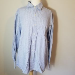 Classic Blue Striped Men's Shirt
